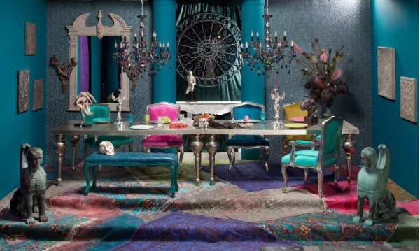Стол с подлакътници Regency Turquoise