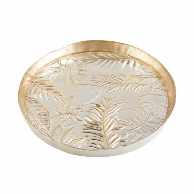 Стъклена чиния Tropic Gold